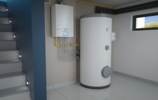 Boiler,Room,-,Gas,Heating,System,,3d,Illustration