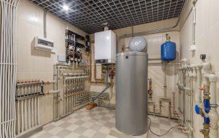 Hot,Water,Boiler.,Boiler,Room,With,A,Heating,System